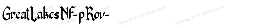 GreatLakesNf-pRov字体转换