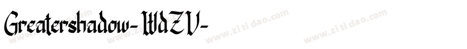 Greatershadow-WdZV字体转换