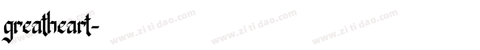 greatheart字体转换