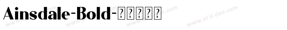 Ainsdale-Bold字体转换