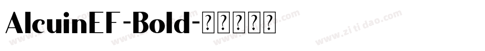 AlcuinEF-Bold字体转换