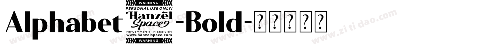 Alphabet2-Bold字体转换