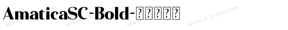 AmaticaSC-Bold字体转换