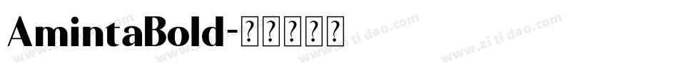 AmintaBold字体转换