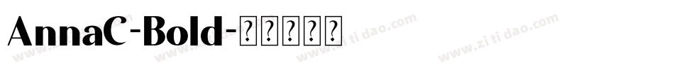 AnnaC-Bold字体转换