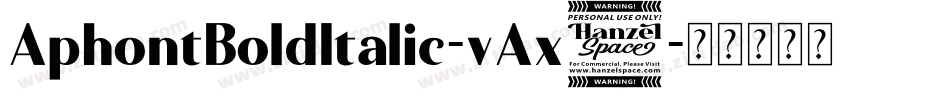 AphontBoldItalic-vAx9字体转换