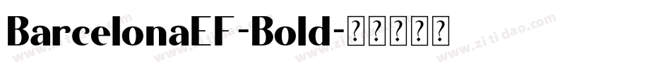 BarcelonaEF-Bold字体转换