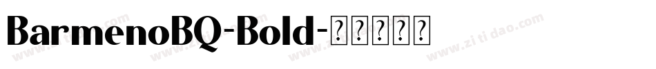 BarmenoBQ-Bold字体转换
