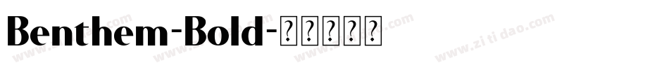 Benthem-Bold字体转换