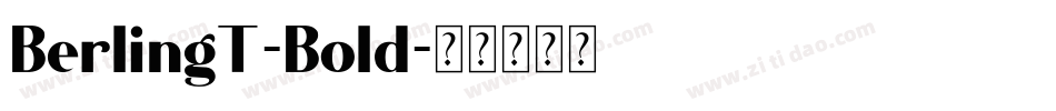 BerlingT-Bold字体转换