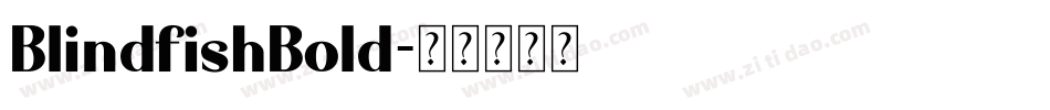 BlindfishBold字体转换