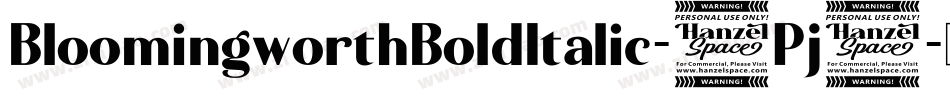 BloomingworthBoldItalic-9Pj5字体转换