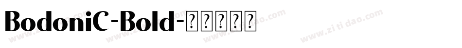 BodoniC-Bold字体转换