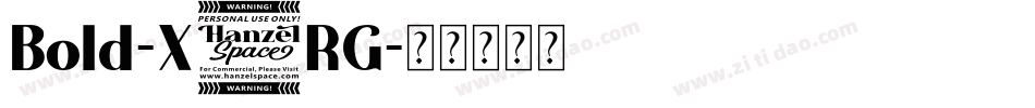 Bold-X3RG字体转换