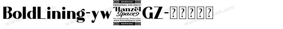 BoldLining-yw3GZ字体转换
