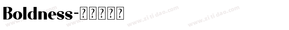 Boldness字体转换