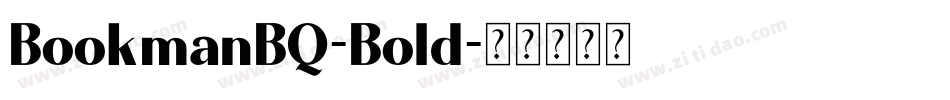 BookmanBQ-Bold字体转换
