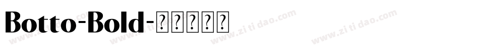 Botto-Bold字体转换