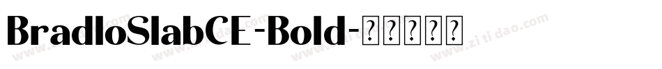 BradloSlabCE-Bold字体转换