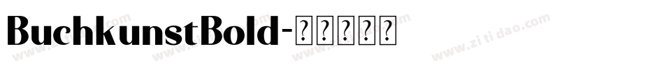 BuchkunstBold字体转换