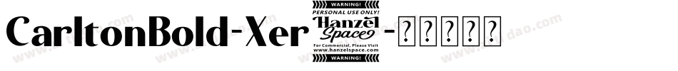 CarltonBold-Xer9字体转换