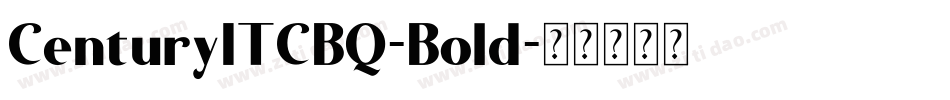 CenturyITCBQ-Bold字体转换