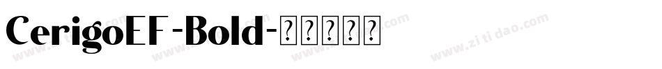 CerigoEF-Bold字体转换
