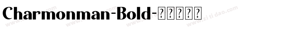 Charmonman-Bold字体转换