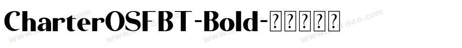 CharterOSFBT-Bold字体转换