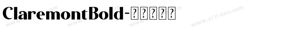 ClaremontBold字体转换