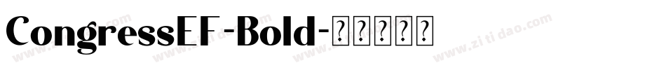 CongressEF-Bold字体转换