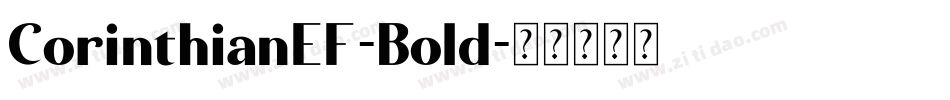 CorinthianEF-Bold字体转换