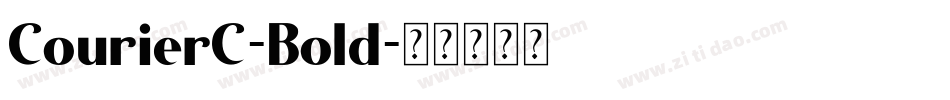 CourierC-Bold字体转换