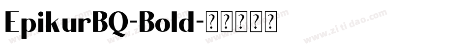 EpikurBQ-Bold字体转换