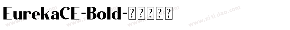 EurekaCE-Bold字体转换