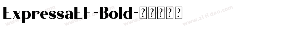ExpressaEF-Bold字体转换