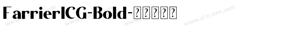 FarrierICG-Bold字体转换