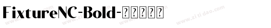 FixtureNC-Bold字体转换