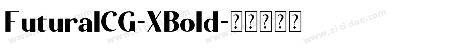FuturaICG-XBold字体转换