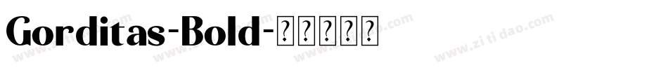 Gorditas-Bold字体转换