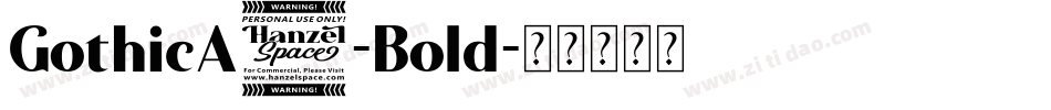 GothicA1-Bold字体转换