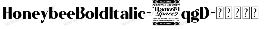 HoneybeeBoldItalic-4qgD字体转换