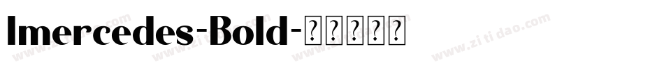 Imercedes-Bold字体转换
