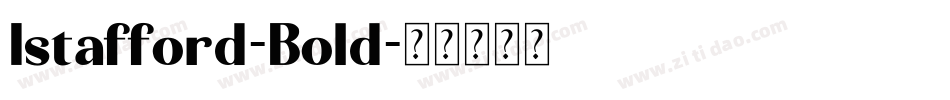 Istafford-Bold字体转换