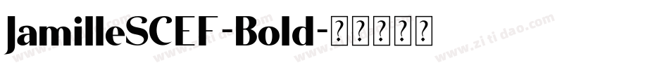 JamilleSCEF-Bold字体转换