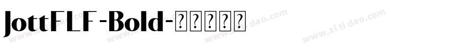 JottFLF-Bold字体转换