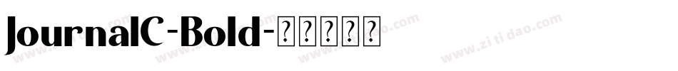 JournalC-Bold字体转换