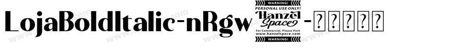 LojaBoldItalic-nRgw4字体转换
