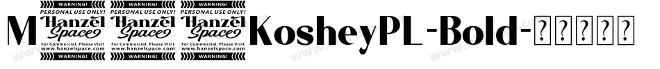 M612KosheyPL-Bold字体转换