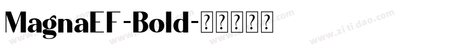 MagnaEF-Bold字体转换